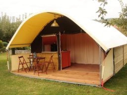 Huuraccommodatie(s) - Tent Lodge 20M2 (2 Slaapkamers) - Camping Rives des Corbières