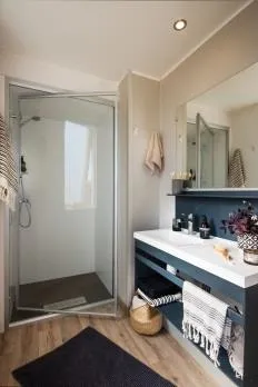 Mietunterkunft - Mobil Home Bora 30 M² (2 Chambres) + Tv + Climatisation - Camping Rives des Corbières