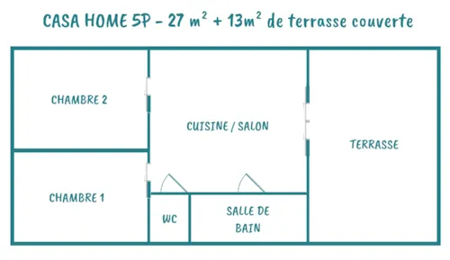 Location - Casa Home - image n°6 - Camping Domaine de la Dombes