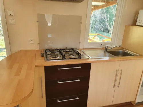 Location - Mobil Home Super Mercure 28 M² - 2 Chambres - image n°3 - Camping le Chaudebry