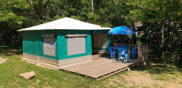 Accommodation - Tentes Toilées - Camping du Cheylard sur Eyrieux