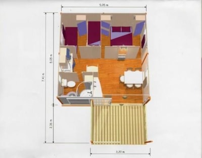 Chalet 2 bedrooms