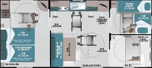 Mobil Home 2 Chambres Pmr - Confort - Climatisé - Jusqu'à 4 Personnes