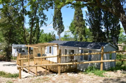 Mietunterkunft - Mobilheim Mit 2 Schlafzimmern, Behindertengerecht – Komfort – Klimatisiert - image n°2 - Camping de la Colline