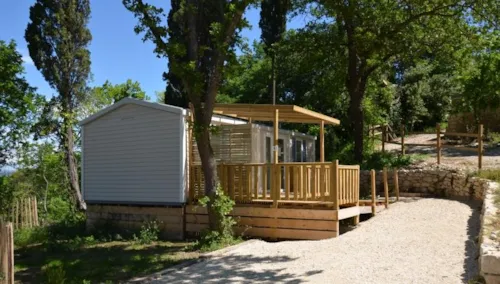 Mietunterkunft - Mobilheim Mit 2 Schlafzimmern, Behindertengerecht – Komfort – Klimatisiert - image n°3 - Camping de la Colline