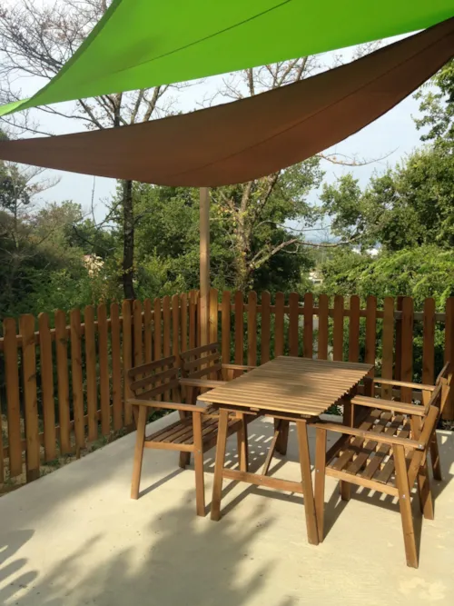 Mietunterkunft - Ferienhaus – L'atelier – Klimatisiert - image n°2 - Camping de la Colline