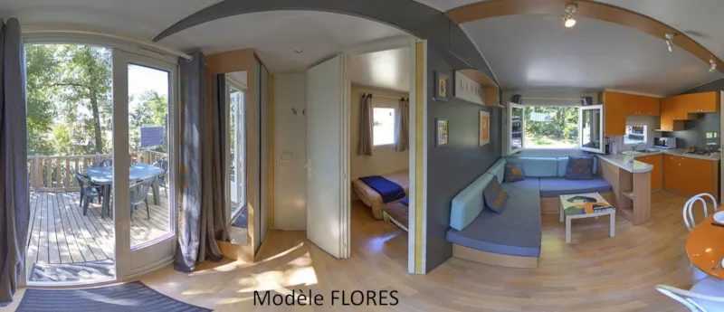 Mobil-Home 2 Chambres - Classique - Climatisé - Jusqu'à 4 Personnes