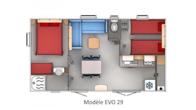 2 Bedroom Mobile Home - COMFORT - Air-conditioned — 2