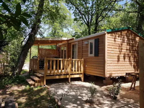 Mietunterkunft - Mobilheim Mit 2 Schlafzimmern - Komfort - Klimaanlage - image n°3 - Camping de la Colline
