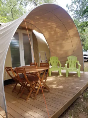Locatif - COCOSWEET - 2 slaapkamers - Kitchenette - Zonder sanitair - Camping de la Colline