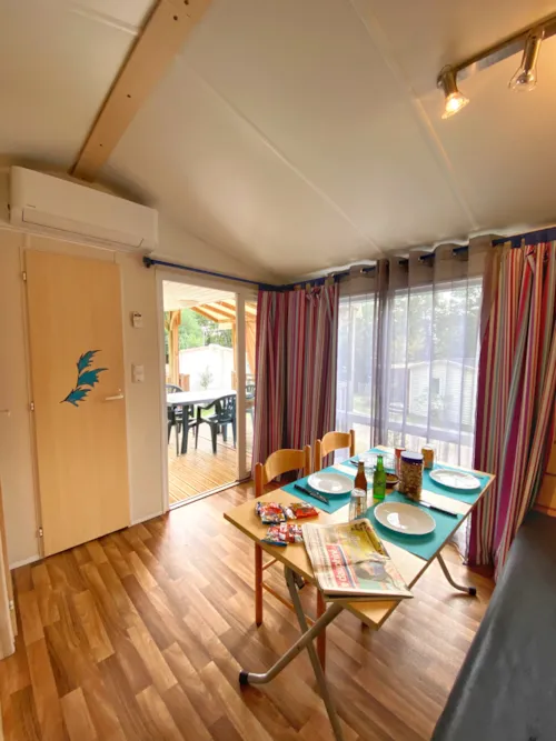Accommodation - 2-Bedroom Mobile Home - Eco - Air-Conditioned - image n°3 - Camping de la Colline