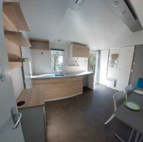Accommodation - 3-Bedroom Mobile Home - Comfort - Air-Conditioned - image n°4 - Camping de la Colline