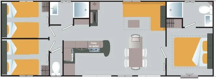 Mobil Home Premium 3 Chambres