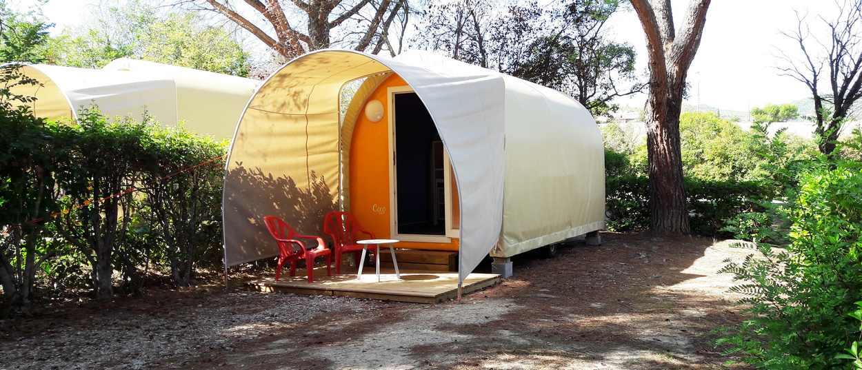 Huuraccommodatie - Coco Sweet 12M² 1 Slaapkamer (Zonder Privé Sanitair) - Flower Camping Provence Vallée