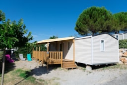 Huuraccommodatie(s) - Stacaravan Family Xl 40M² (4 Kamers) + Terras + Airconditioning + Tv - Flower Camping Provence Vallée