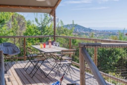Location - Flower Lodge Sur Pilotis Confort 34M² 2 Chambres + Terrasse Couverte 10M² + Tv - Flower Camping Provence Vallée