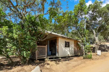 Mietunterkunft - Lodge Carrelet 28M² - 2 Zimmer - Terrasse 10M² (Mit Sanitäranlagen) - Camping le Damier