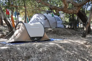 Stellplatz - Stellplatz Nature (1 Zelt / 1 Auto) - Camping le Damier