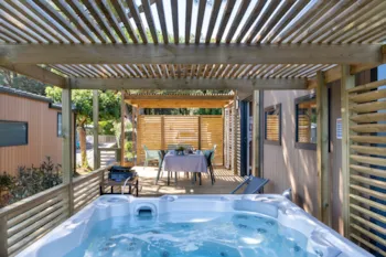 Mietunterkunft - Mobilheim Exklusiv - 3 Schlafzimmer - 2 Badezimmer - Privat Spa - ROMANEE L'Evasion