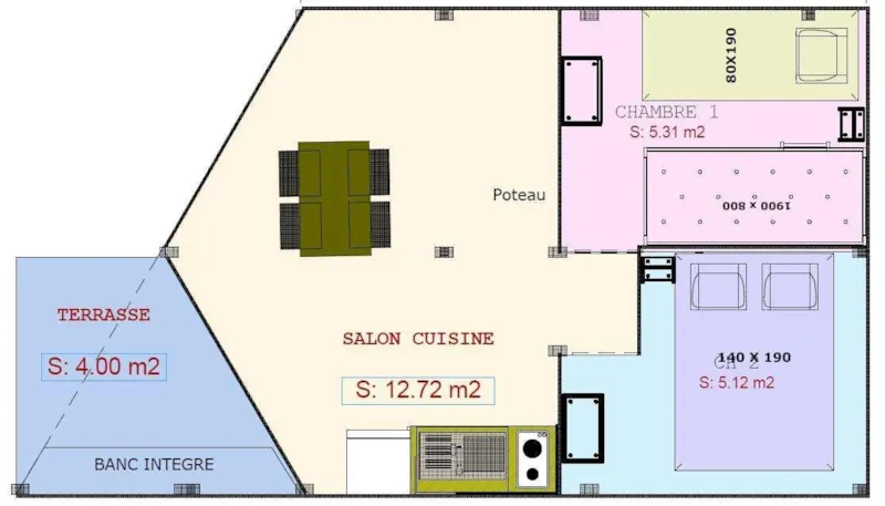 Tente Lodge (Sans Sanitaires)