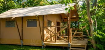 Mietunterkunft - Luxuriöses Lodge-Zelt Mit Bad Und Wc - Camping Dordogne Las Patrasses