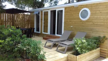 Mietunterkunft - Lodge Premium 4/6P 2 Zimmer - Camping Les Cigales