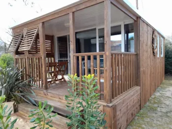 Mietunterkunft - Lodge Premium 4P 2 Zimmer - Camping Les Cigales