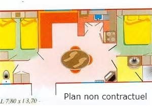 Mobil-Home Confort  - 2 Chambres - Tv- 32M²