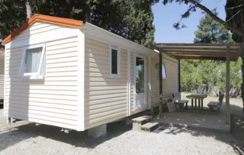 Mietunterkunft - Mobilheim Classic - 2 Schlafzimmer - Camping Naturiste Le Clapotis