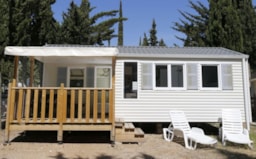 Alojamiento - Mobilhome Classic - 28 M² À 32 M² - 2 Habitaciones - Camping Naturiste Le Clapotis