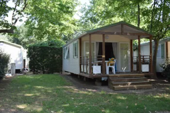 Mietunterkunft - Mobilheim Panama 23M² / 2 Zimmer - Überdachte Terrasse 9M² - Camping Argelès sur Mer - J'aime le camping