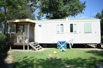 Mietunterkunft - Mobilheim Malaga 30M² / 3 Zimmer - Überdachte Terrasse 8M² - Camping Argelès sur Mer - J'aime le camping