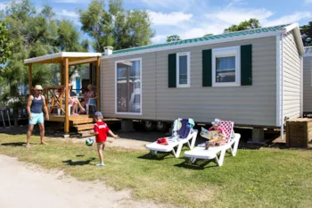 Mietunterkunft - Mobil-Home Tautavel 3 Zimmer - Überdachte Terrasse - Camping Cala Gogo - J'aime le camping