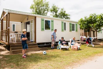 Mietunterkunft - Mobilheim Panama 23M² / 2 Zimmer - Überdachte Terrasse 9M² - Camping Bidart - J'aime le camping