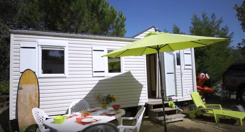 Mobil-Home 24M² / 2 Chambres - Terrasse Au Sol  2 Adultes Ou 2 Adultes +2 Enfants