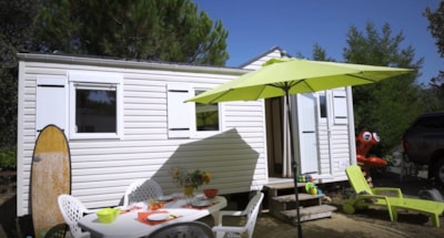 24m² mobile home / 2 bedrooms - Ground-level terrace - 2 ADULTS OR 2 ADULTS + 2 CHILDREN — 1