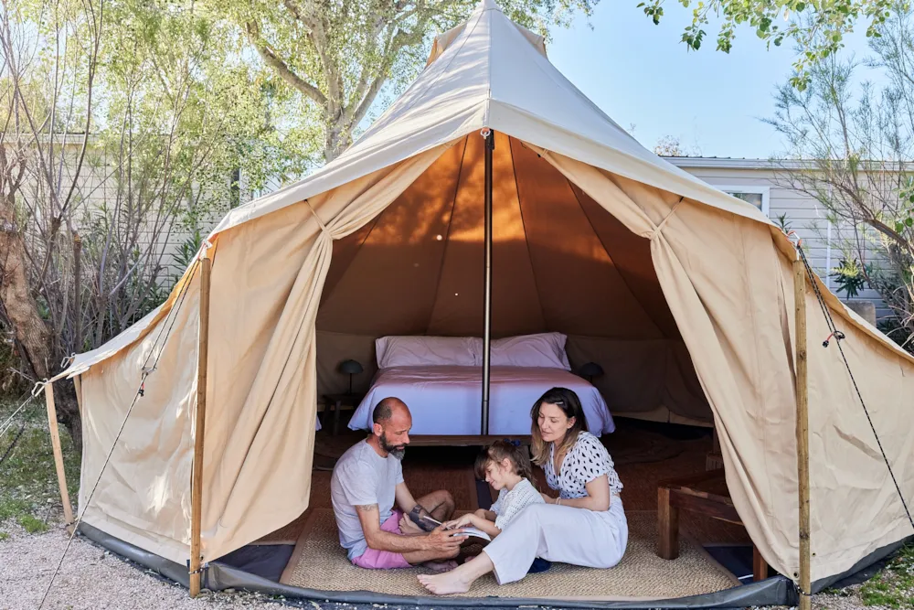 Huuraccommodatie(s) - Glamping Bell Tent Balsa - TAIGA Delta de l'Ebre