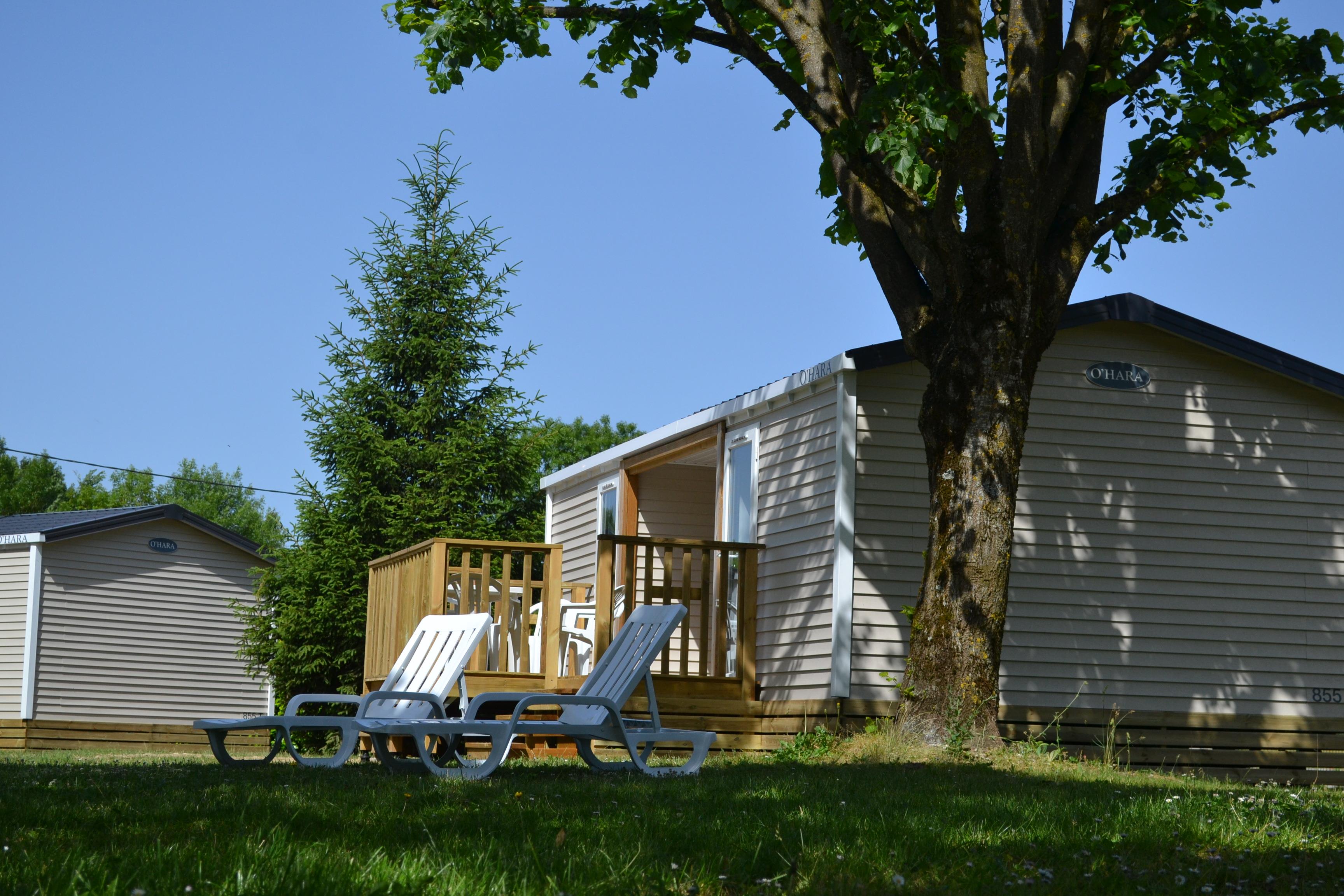 Mietunterkunft - Cottage 2 Zimmer  - Klimaanlage - Camping Les Plages de l'Ain