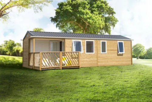 Location - Mobil-Home Confort 40M² 3 Chambres + Terrasse Semi-Couverte + Tv + Clim - image n°3 - Flower Camping Les Plages de l'Ain