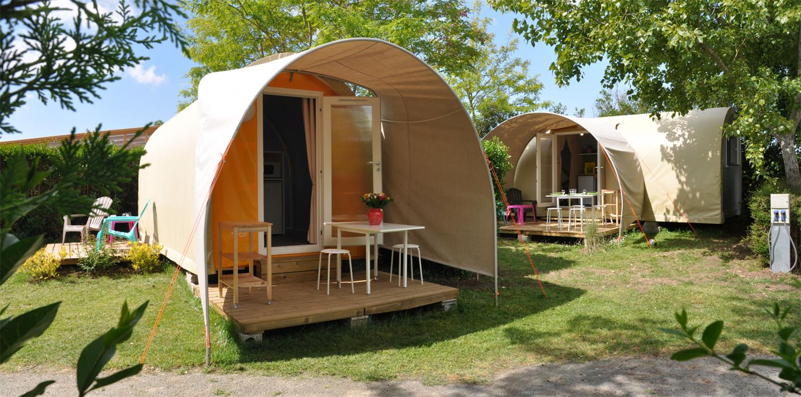 Mietunterkunft - Insolite 1 - Camping Les Plages de l'Ain