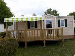 Mietunterkunft - Mobilheim Confort Irm 28M² (2 Zimmer) + Überdachte Terrasse - Camping Les Marguerites