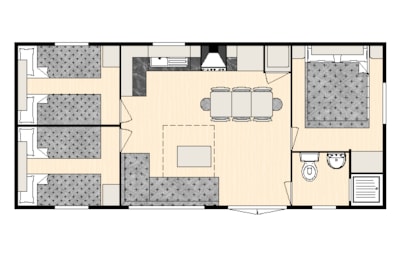 Mobile-home 35m² - 3 bedrooms