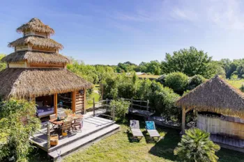 Location - Cabane Indonésienne Avec Spa - Domaine EcÔtelia