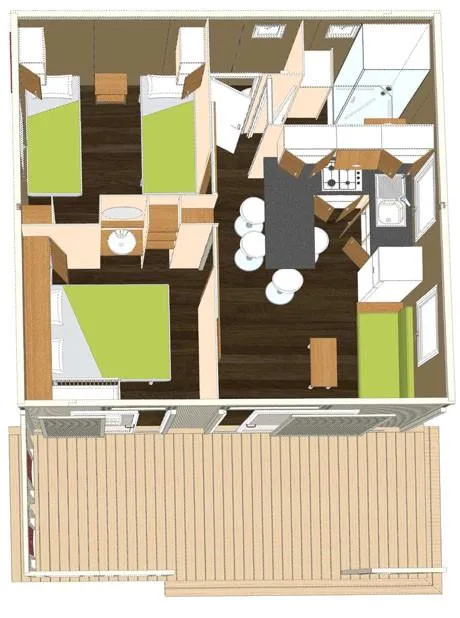 Chalet Nepita  32M² / 2 Chambres - Terrasse 10M²