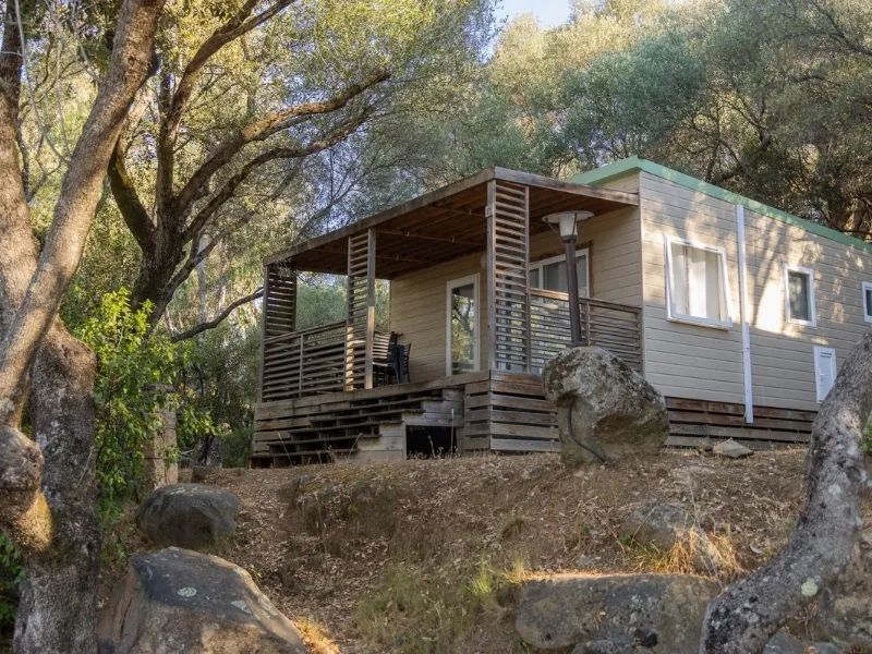 Location - Chalet Nepita  32M² / 2 Chambres - Terrasse 10M² - Camping Vigna Maggiore