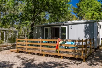 Mietunterkunft - Sirène 2 Confort (2 Schlafzimmer, 33M²) Terras, Klimaanlage, Tv - Camping Le Bois de Valmarie