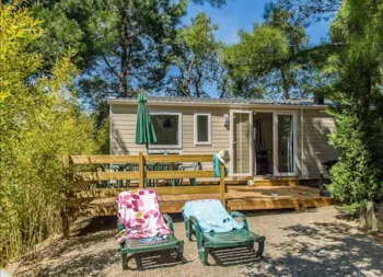Mietunterkunft - Sirène 2 3M (2 Schlafzimmer, 25M²) Terrasse, Klimaanlage - Camping Le Bois de Valmarie