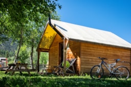 Mietunterkunft - Hütte Montana 24M² (1 Zimmer) - Ohne Sanitäranlagen - Flower Camping le Montana