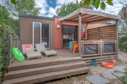Location - Mobil Home Ciela Prestige 2 Chambres Dont Une Suite Parentale - Camping Au Lac de Biscarrosse