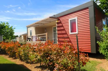 Mietunterkunft - Mobilheim Premium Alizé 2 Zimmer / 2 Badezimmer - Camping L'Arlésienne
